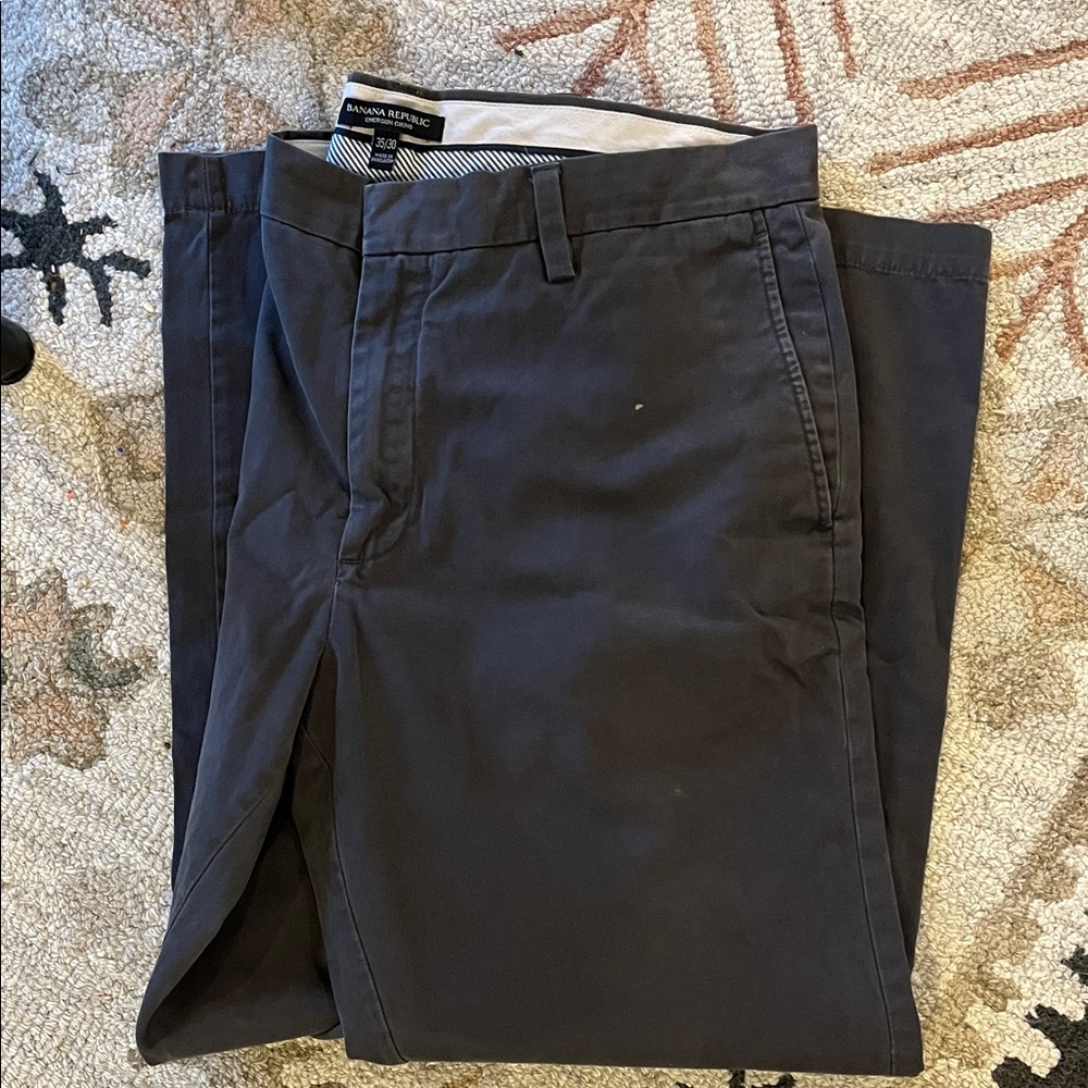 Banana Republic Men's Dark Gray Chinos